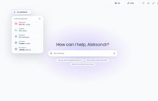 CalculatorAI workspace with an AI copilot that can work with your saved data, files, trackers and financial tools.