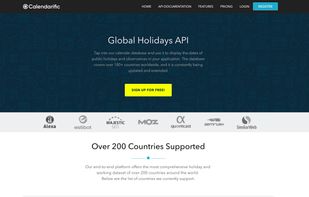 Calendarific screenshot 1