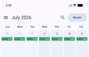Calendula screenshot 1