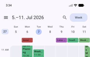 Calendula screenshot 1