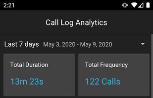 Call Log Analytics screenshot 1