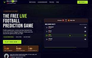 Calling the next goalscorer live during a match