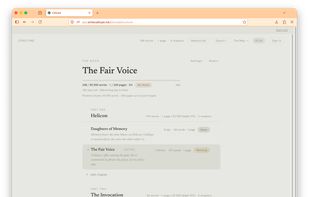 Structure/Outline view. Each chapter can have synopsis, goals and status tracking.