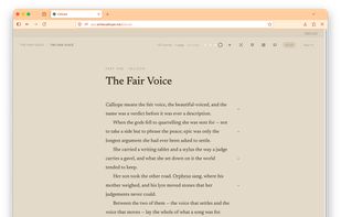 Main editor view - manuscript editing in a clear distraction free environment.