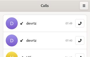 Calls screenshot 1