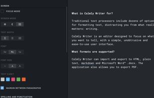 Calmly Writer screenshot 2