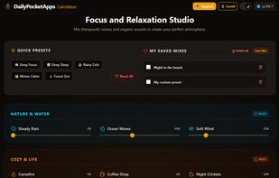 CalmWave screenshot 2