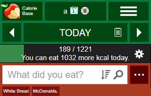 CalorieBase screenshot 2