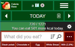 CalorieBase screenshot 1