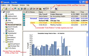 Courier: Internet Email screenshot 1
