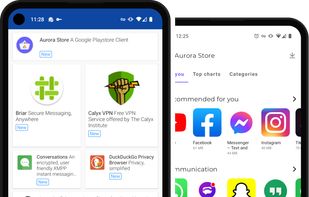 Download apps from F-Droid and Aurora Store