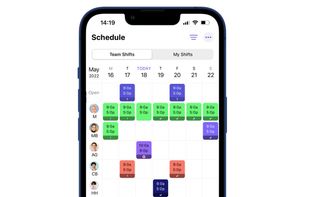 Create and send shift schedules via mobile