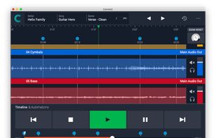Timeline with backing tracks