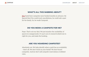 Campnab screenshot 1