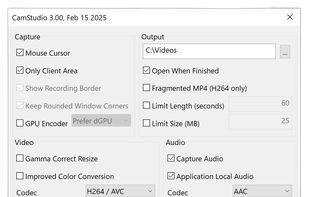 CamStudio screenshot 1