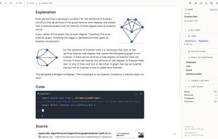 Combine images, code, math, and columns on a page to outline your thoughts.