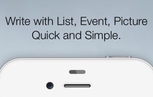 Write with List, Event, Picture Quick and Simple.
