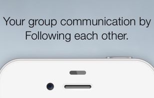Your group communication by Following each other.

