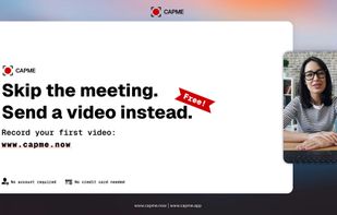 Replace meetings with async video. No account or credit card required.