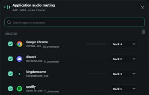 Per-Application audio routing