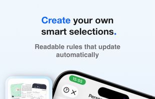Create rule-based selections that update automatically as new images are added.