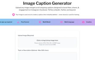 Free AI Caption Generator for Image