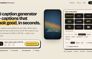 Captions Generator screenshot 1