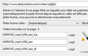 Download a video manually from the address of your web page
When a show is not present in the lists, download a video by entering the address of its web page in the manual download module. This module is accessible by clicking on the icon located at the top left of Captvty.
This module also supports many broadcasting and hosting platforms (Dailymotion, YouTube, Arte, Canal +, France Télévisions, INA, M6, TOU.TV, WAT, etc.), thus allowing easy access to a large amount of content.