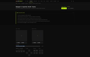 Gamepad & Joystick Drift Tester: spot analog stick drift and dead zones in real time