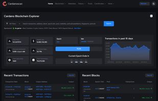 Cardanoscan.io - Community built Cardano explorer and analytics