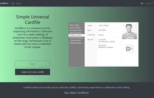 Cardfile.it screenshot 2