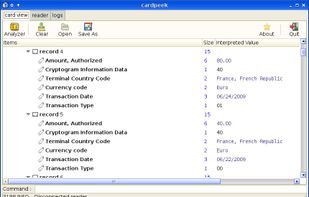 Cardpeek screenshot 1