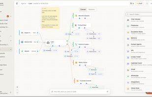 agent_builder ? "Build your AI agent visually no code required"