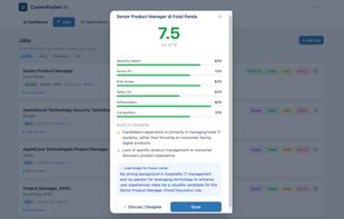 Get a Job Score based on how well it fit your Profile.