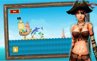 Caribbean Sea Pirates: A War screenshot 1