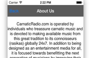 Carnatic Radio screenshot 1