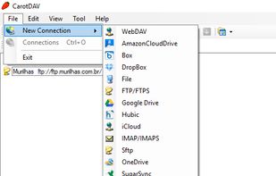 CarotDAV screenshot 1
