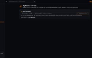 Ability to replicate any carousel in any language from a link.