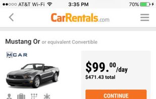 CarRentals.com screenshot 2