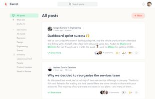 Carrot.io screenshot 2