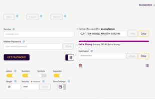 Password generator - desktop