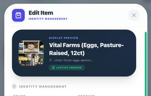 CartLens - Edit Current Basket Page
