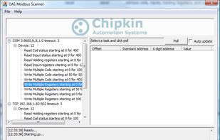 CAS Modbus Scanner screenshot 1