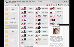 Visual Folder and Tile-based UI (List view is available too)