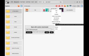 Backup bookmarked youtube videos/playlists using yt-dlp command generator or route to a 3rd party downloader website. Downloaded files are monitored and auto-organized into your project folders 