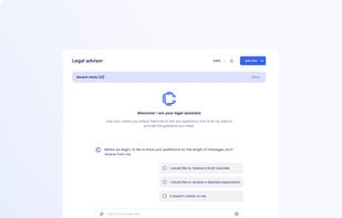 Application interface - Casecraft AI
