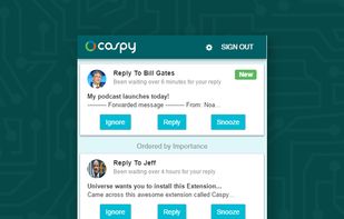 Get notifications for important emails and view them anywhere in your browser. 