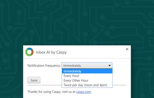 Mute your Inbox and get notifications in batches at selected times. 