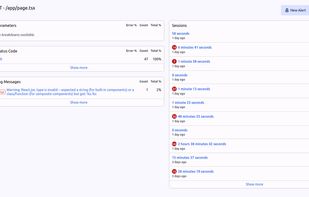 Get a breakdown of all errors happening, so you can quickly find your root cause.