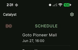 Catalyst screenshot 1